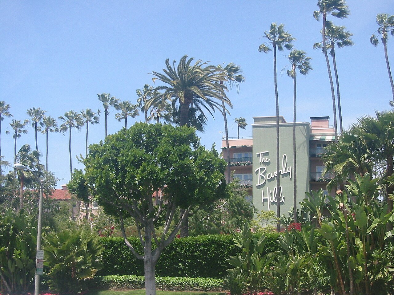 Beverly Hills Hotel on Sunset Boulevard in Beverly Hills, California